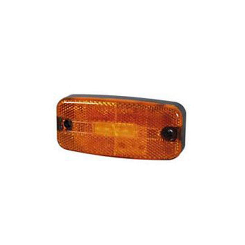 Durite Amber LED Rectangular Side Marker Lamp - 12/24V