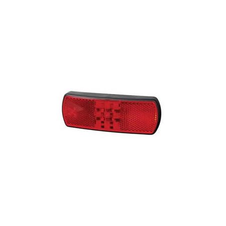 Durite Red LED Rear Marker Lamp with Reflex Reflector - 12/24V