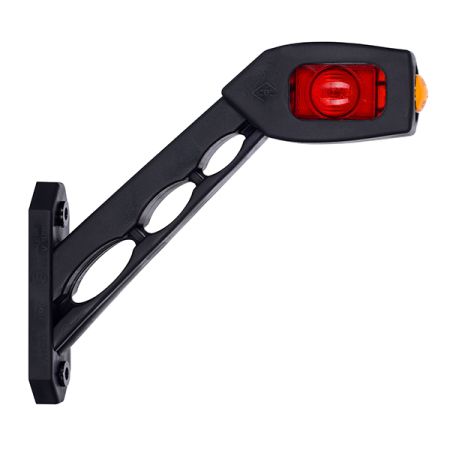 Durite Red/White/Amber LED Long Oblique Outline Marker Lamp - 12/24V