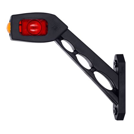 Durite Red/White/Amber LED Long Oblique Outline Marker Lamp - 12/24V