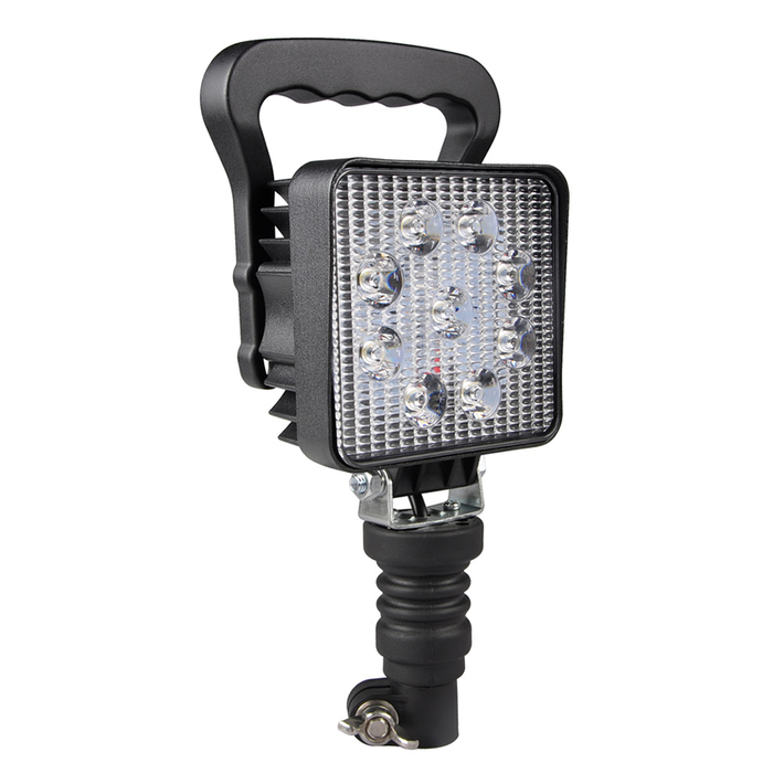 Durite 9 X 3W LED Work Lamp with Flexi DIN Connection and Handle - 12/24V