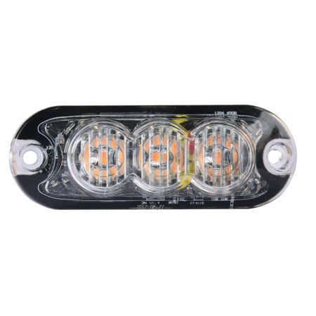 Durite R10 R65 High Intensity 3 Amber LED Warning Light (8 flash patterns)