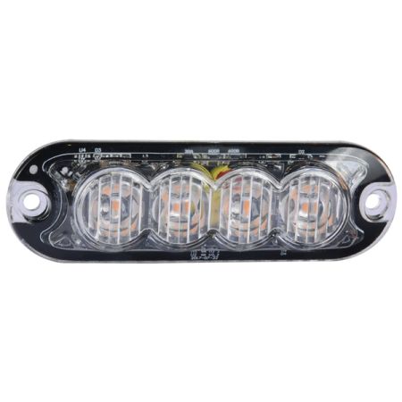 Durite R10 R65 High Intensity 4 Amber LED Warning Light (12 flash patterns)