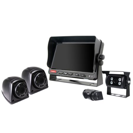 Durite 7" QUAD AHD Camera System (4 camera inputs, incl. 4 x AHD cameras)