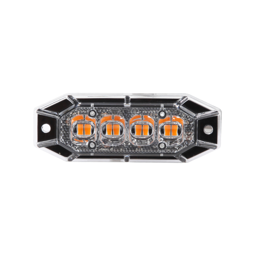 Explorer 8 LED Directional Warning Light – R65 Class 2 Strobe, 12/24V, IP69K Rated