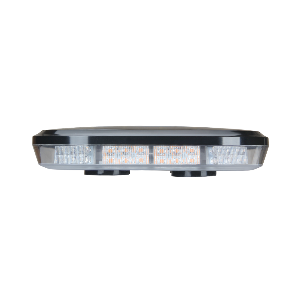 Sigma II Mini Master Blasé LED Magnetic Lightbar – 10" R65 Amber Warning Beacon, 12–24V