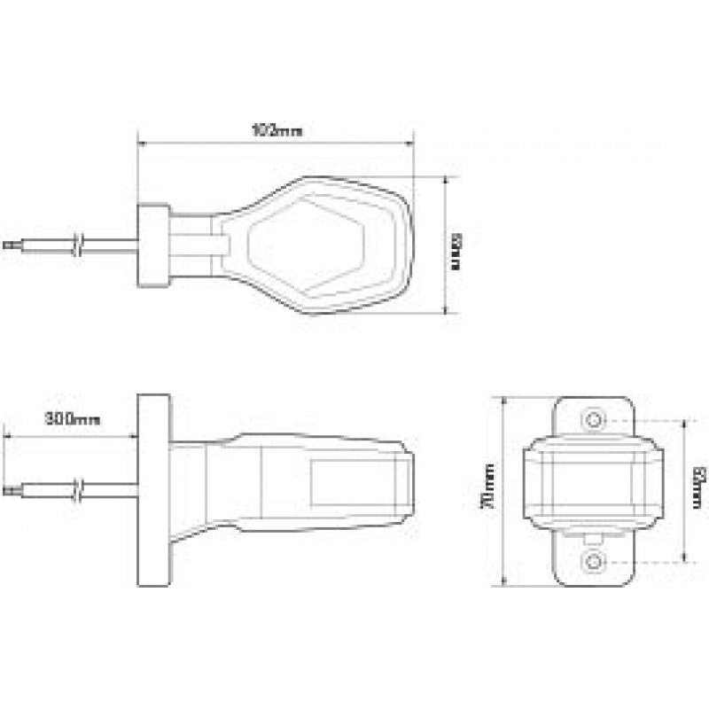 1009 Series Rubber Stalk LED Marker Light
