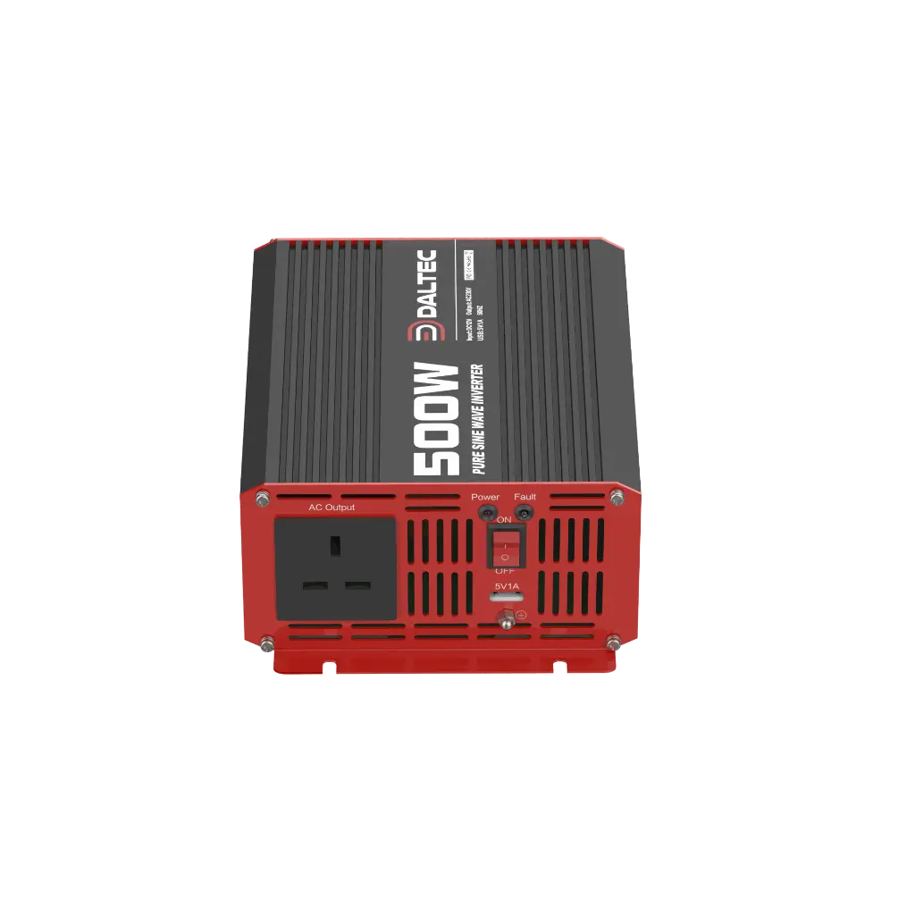 12V 500W Pure Sine Wave Power Inverter – DC to AC, IP21, Vehicle & Van Power Supply