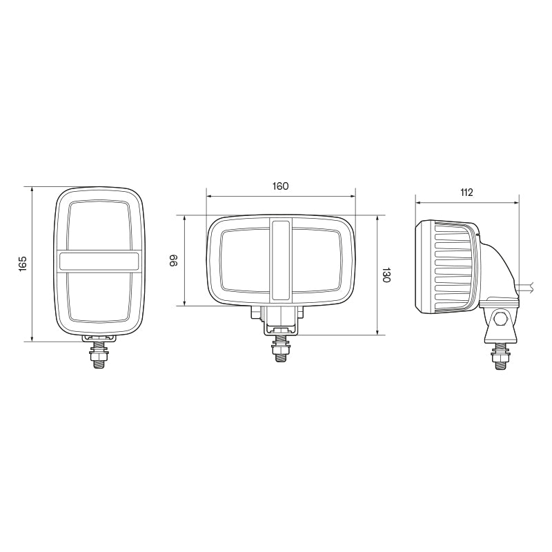 LED Autolamps 63W Heavy-Duty Flood Lamp - 12/24V