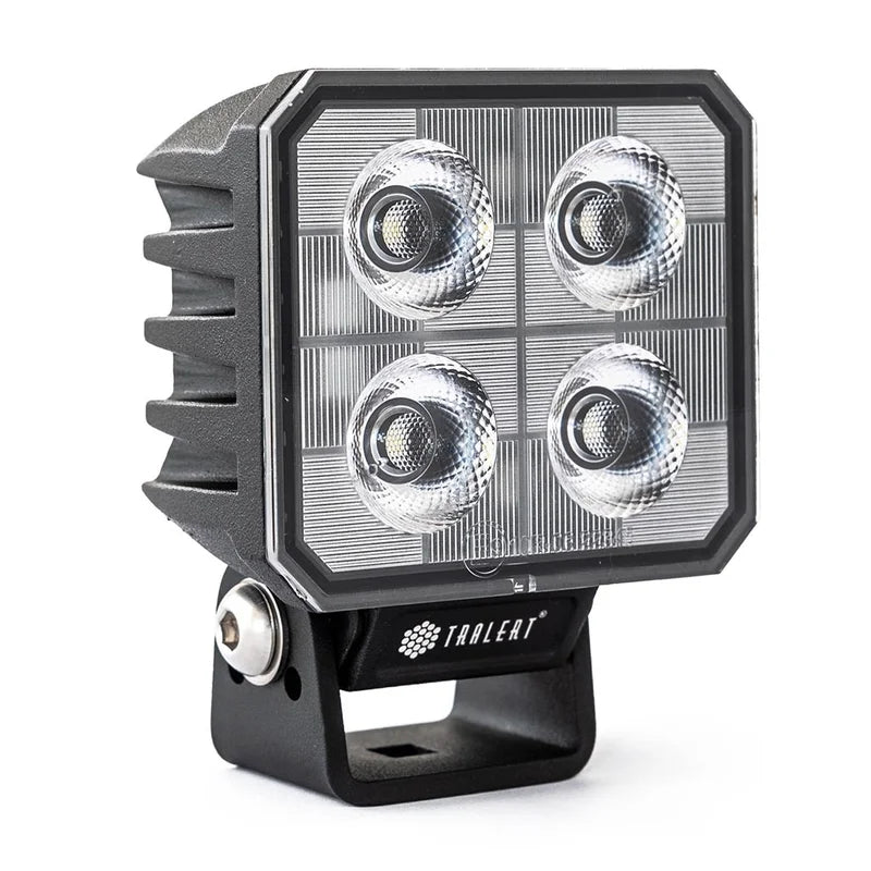TRALERT® Onix Square LED Work Light – 3800lm Flood Beam, 40W, 12–24V with Integrated DT Connector