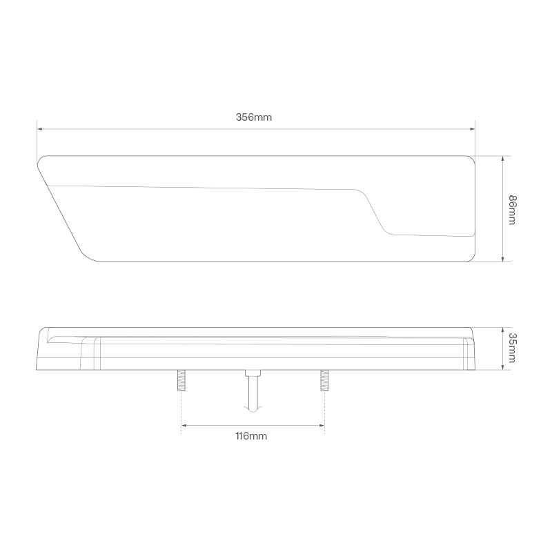 LED Autolamps Multifunction Rear Lamp With Dynamic Indicator - Chrome