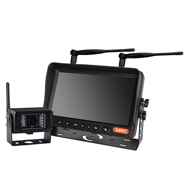 Durite 7" 4-CH QUAD Monitor Wireless Camera System (incl. 1 x IP69K cameras) - 12V/24V