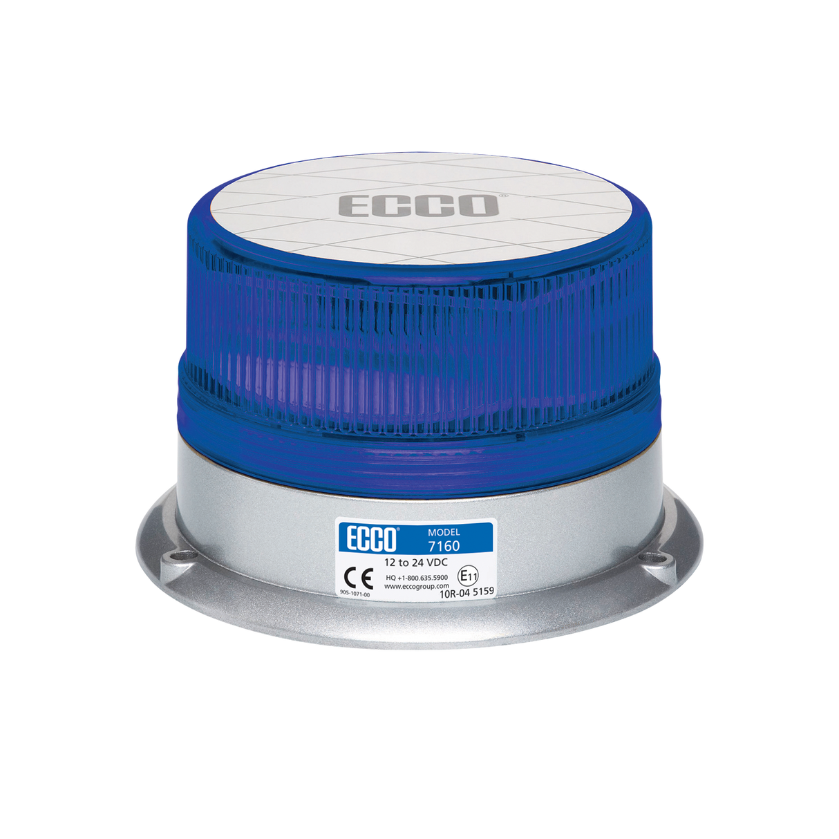 ECCO 7160 Series Reflex LED 360-Degree Flashing Beacon - Three Bolt Mount