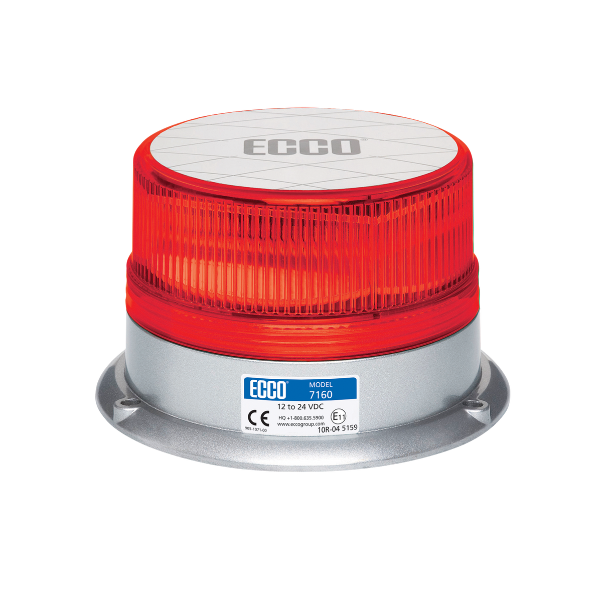 ECCO 7160 Series Reflex LED 360-Degree Flashing Beacon - Three Bolt Mount
