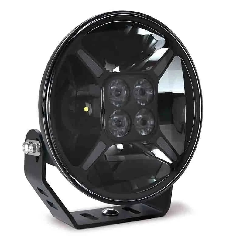 TRALERT® Graveler Round LED Driving Light – 12,000 Lumen with White & Amber Position Light, ECE Approved, 9–36V