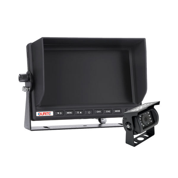 Durite 9" Camera System (2 camera inputs, incl. 1 x Sony CCD camera & U-shaped bracket)