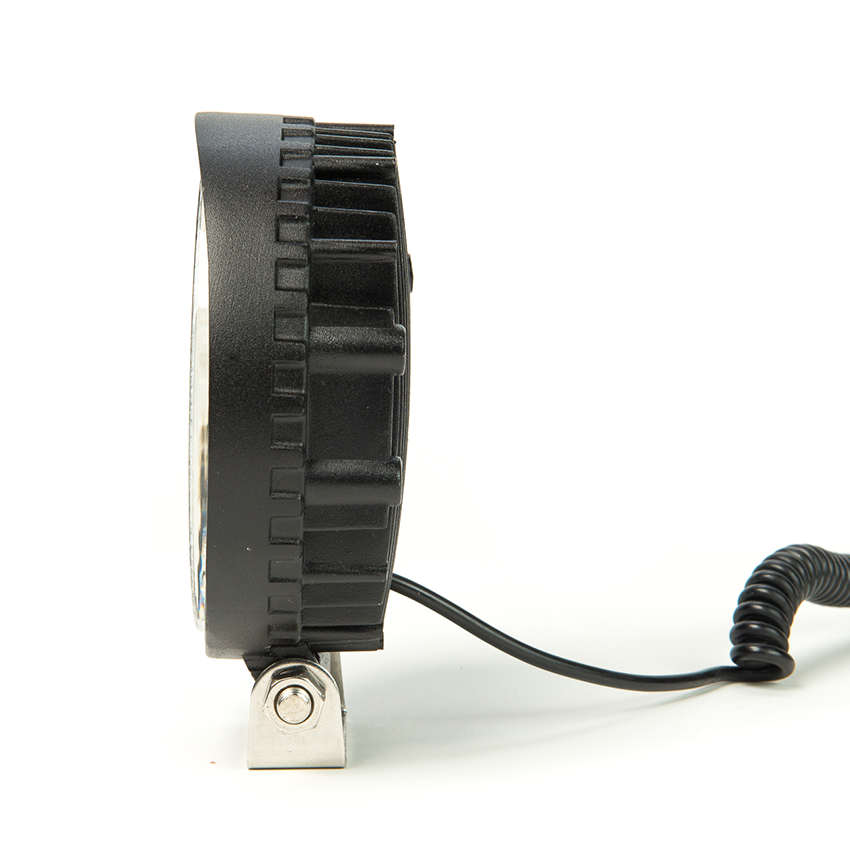 Round 9 27W LED Work Lamp with Cigarette Plug