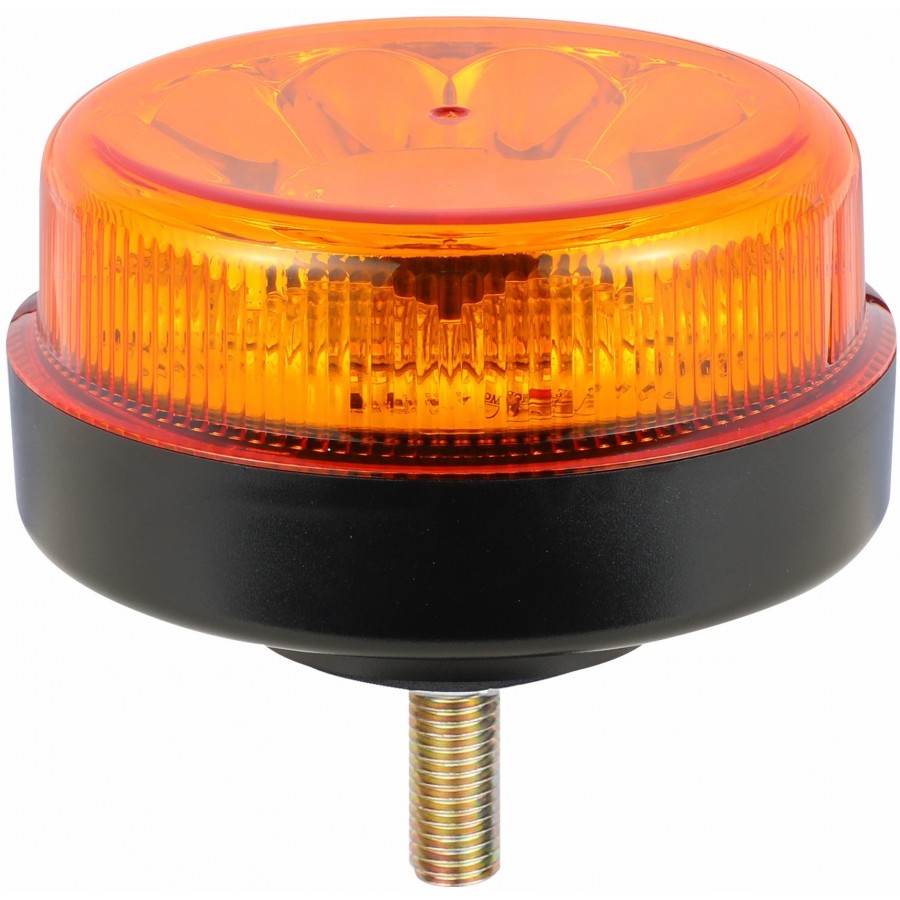 Truck LED ECE R65 LED Low Profile Flashing Beacon Amber - Single Bolt Mount