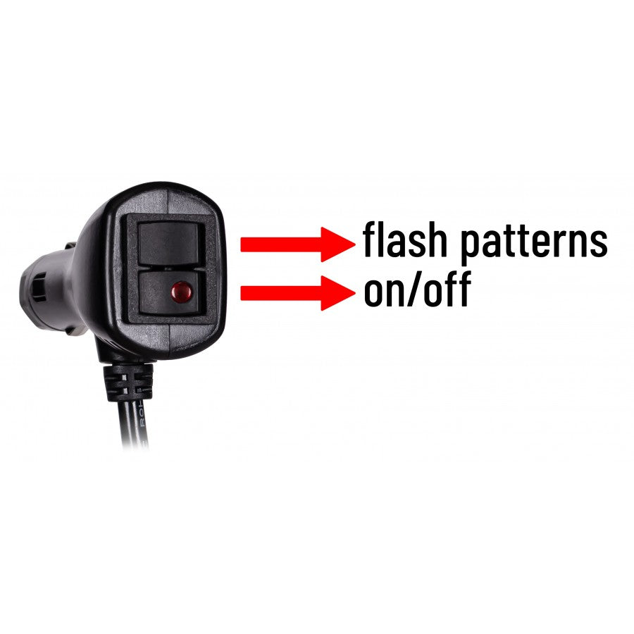 Truck LED ECE R65 Compact Strobe Warning LED Lightbar Amber Magnetic Mount - 560mm