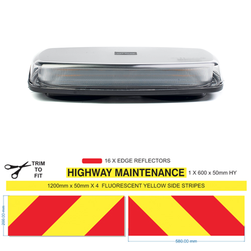 Magnetic Chapter 8 Chevron Kit with Reliance LED Mini Lightbar