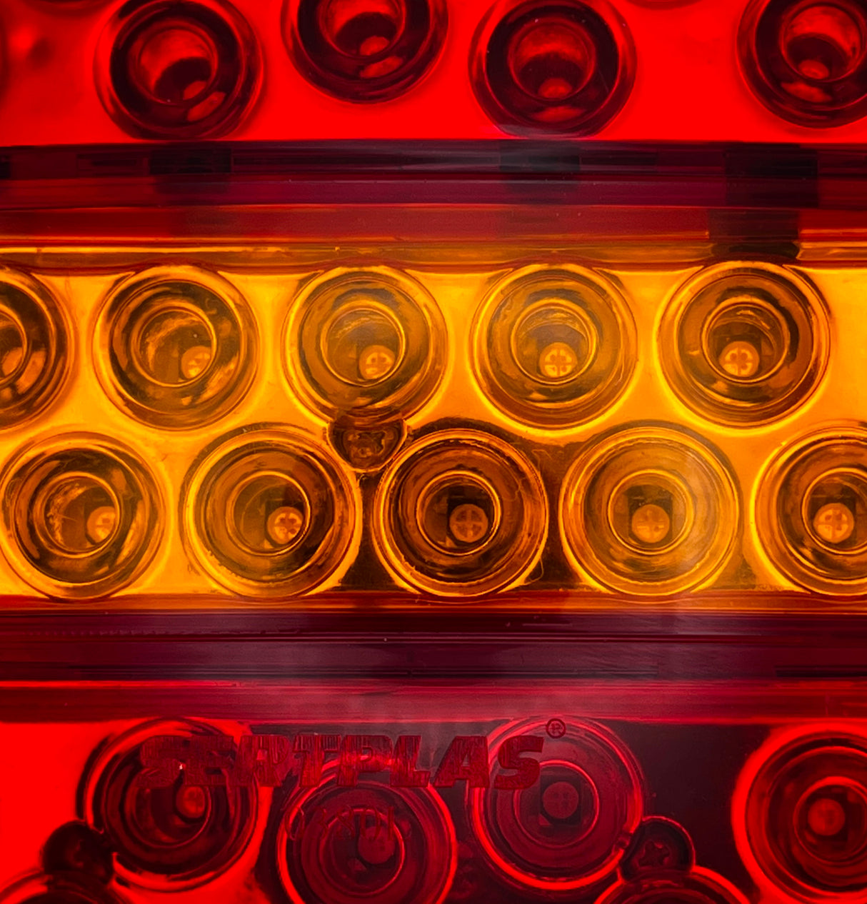 Sertplas 'Hamburger' Rear Truck Trailer LED Lamp with Cable 0380L