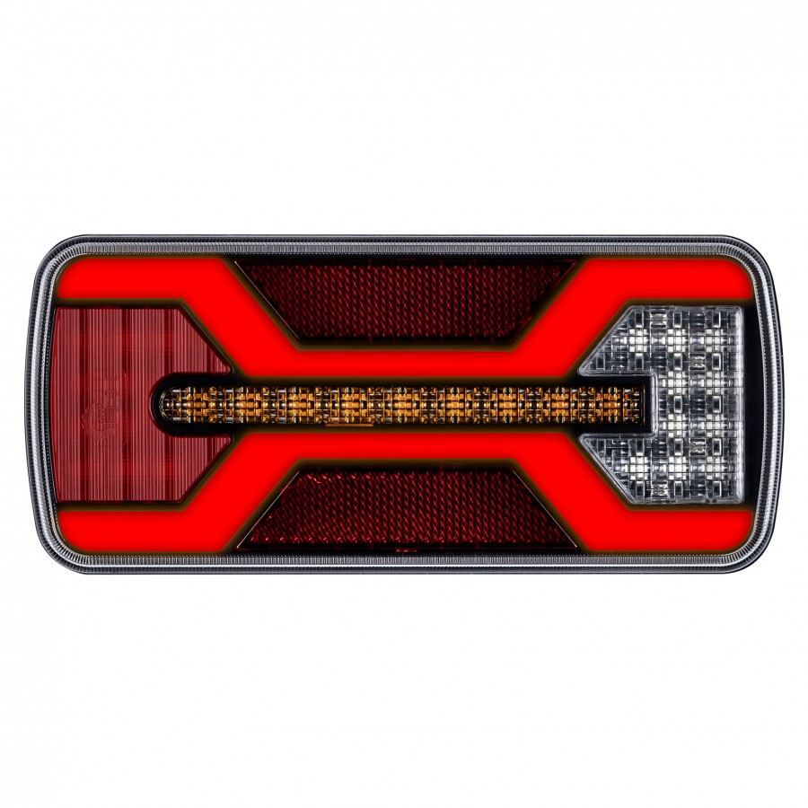 Truck LED X RANGE Rear Multi Function Trailer Combination Lamp - 12/24V