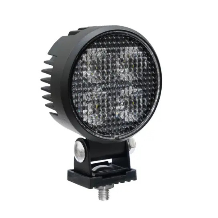 Premium 4 LED Round Work Light – 20W OSRAM, 1,770 Lumens, Flood Beam, 12/24V, IP69K
