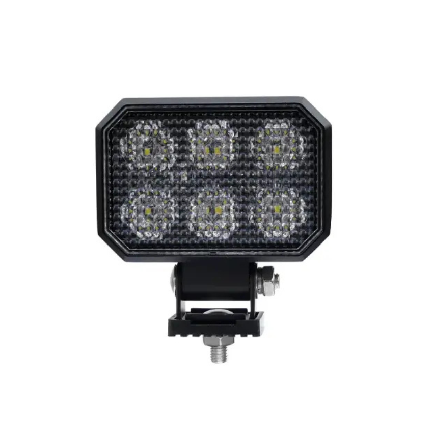 Premium 6 LED Rectangular Work Light – 30W OSRAM, 2,730 Lumens, Flood Beam, 12/24V, IP69K