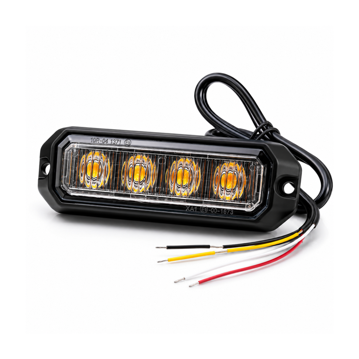 Ultra Bright ECE R65 Amber LED Warning Strobe Lamp | Surface Mount | 12/24V