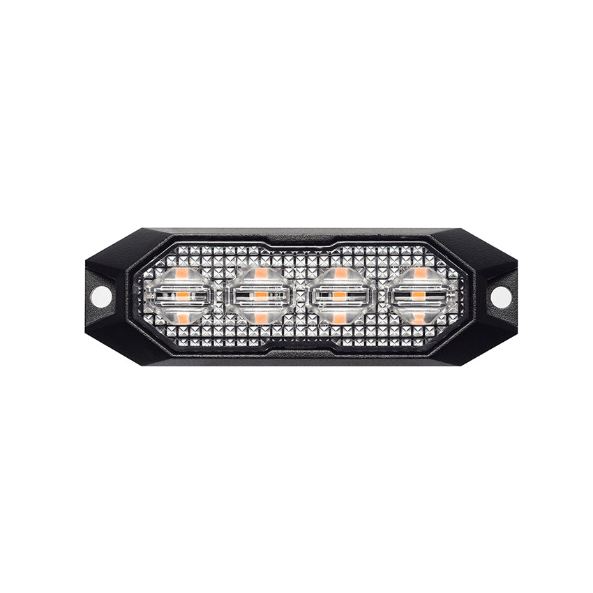 AXIS™ LED Warning Module – R65 Surface Mount Directional Strobe, 12–24V - Amber