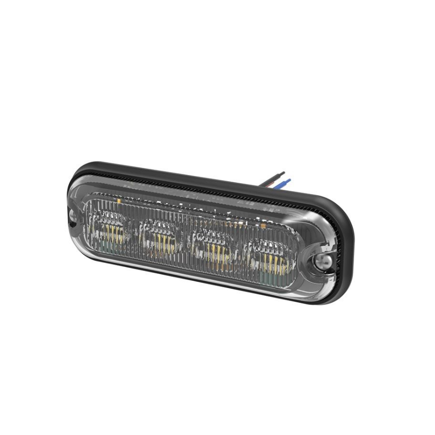 LAP HLED4A 4 LED Amber Warning Light Head – ECE R65 Class I, 12/24V, IP69K
