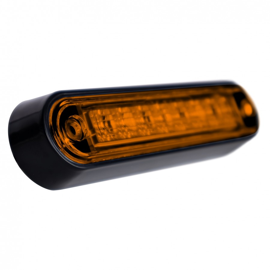 Truck LED Side Marker Light β Amber, 8 LED, 12/24V, IP67 Rated with Durable ABS Housing