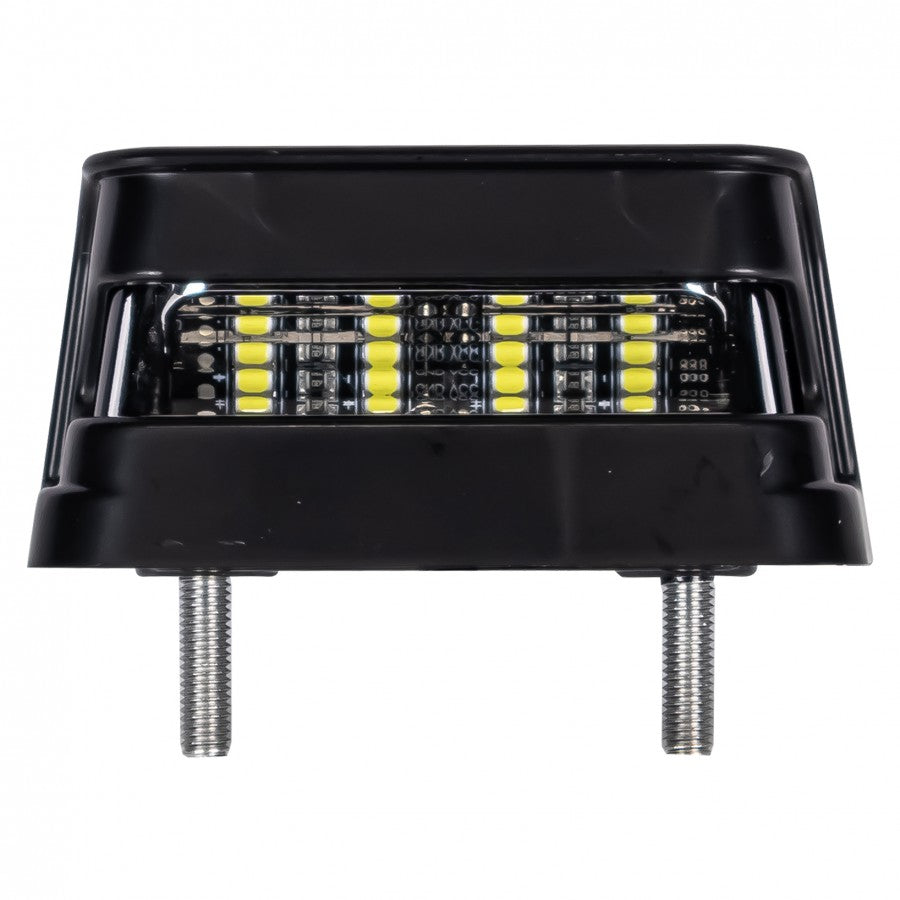 Truck LED 12/24V license plate lamp with integrated side marker and reflector, ECE R4/R10 approved, 0.6W, 300mm cable