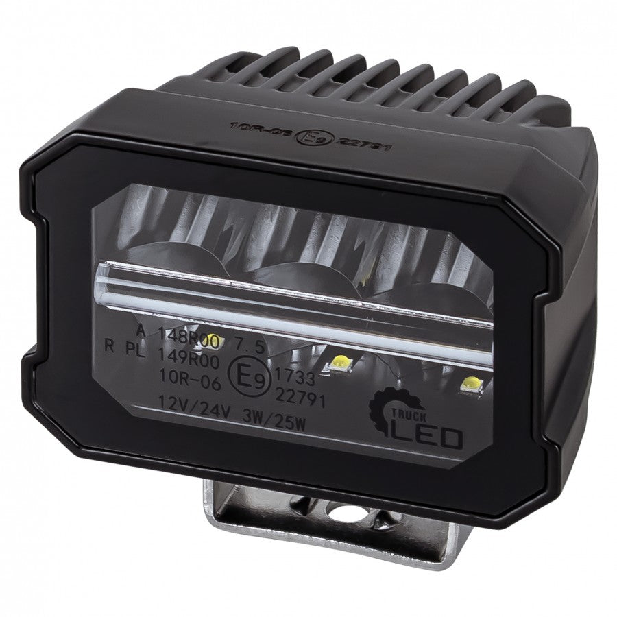 Truck LED Compact Square Driving Lamp with DRL Function