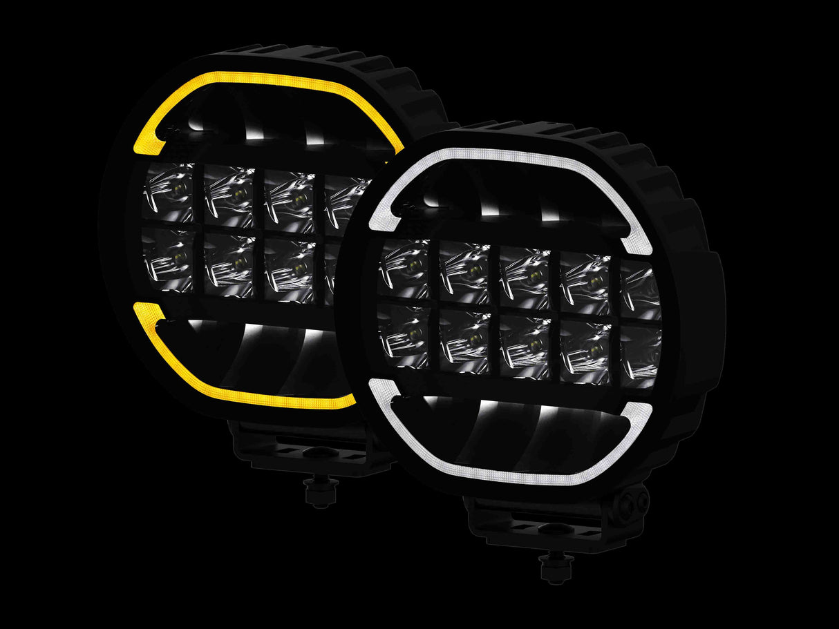 LAP Electrical OSRAM Round LED Driving Light with Off Road Boost Mode & Dynamic Start Up - 9''