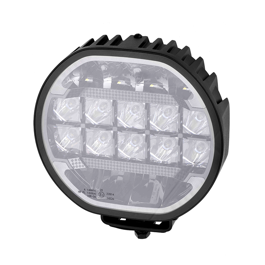 LAP Electrical OSRAM Round LED Driving Light with Off Road Boost Mode & Dynamic Start Up - 9''