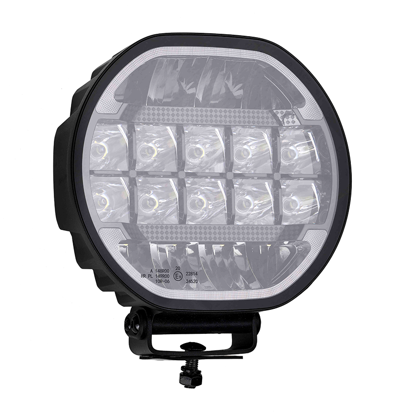 LAP Electrical OSRAM Round LED Driving Light with Off Road Boost Mode & Dynamic Start Up - 9''