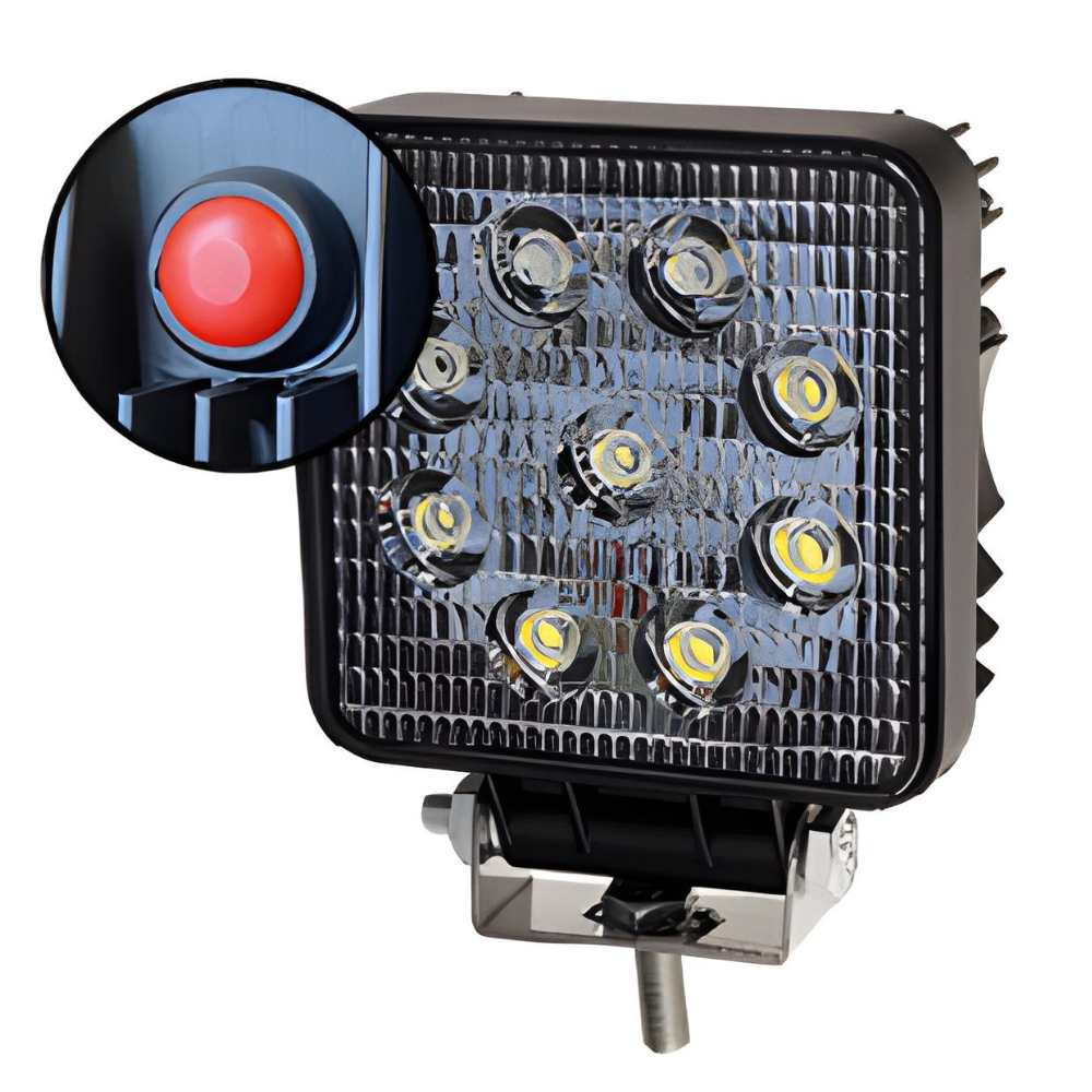 LAP Heavy Duty LED Work Lamp with On/Off Switch – 1620 Lumen Flood Beam, ECE R10 Approved, 10–30V