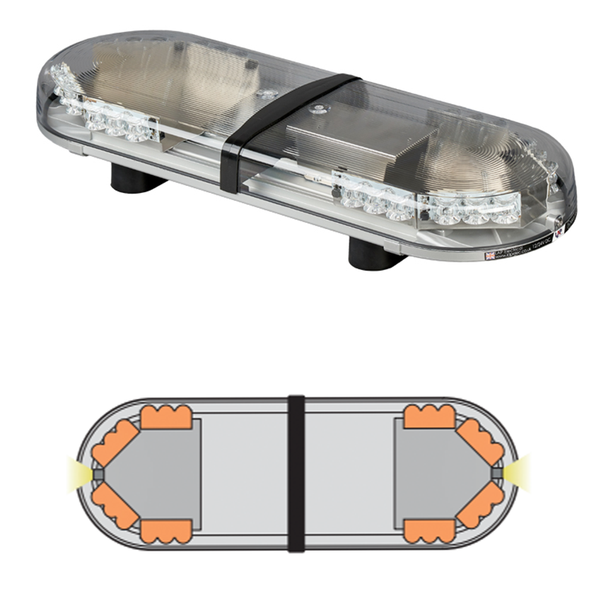 LAP Hurricane Titan (3 LED Series) ECE R65 2' / 0.61m LED Lightbar - Bolt Mount