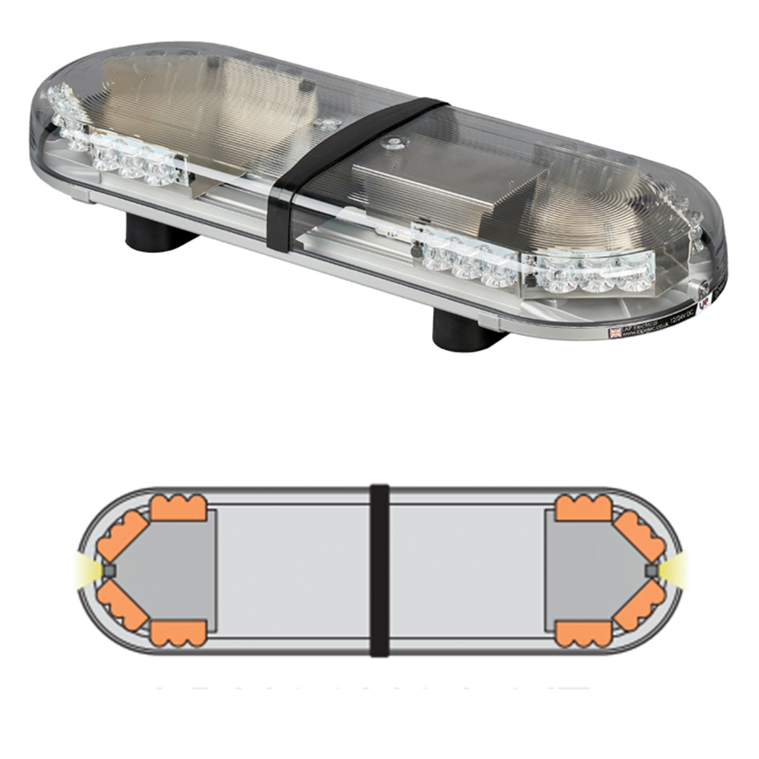 LAP Hurricane Titan (3 LED Series) ECE R65 2.5' / 762mm LED Lightbar - Bolt Mount