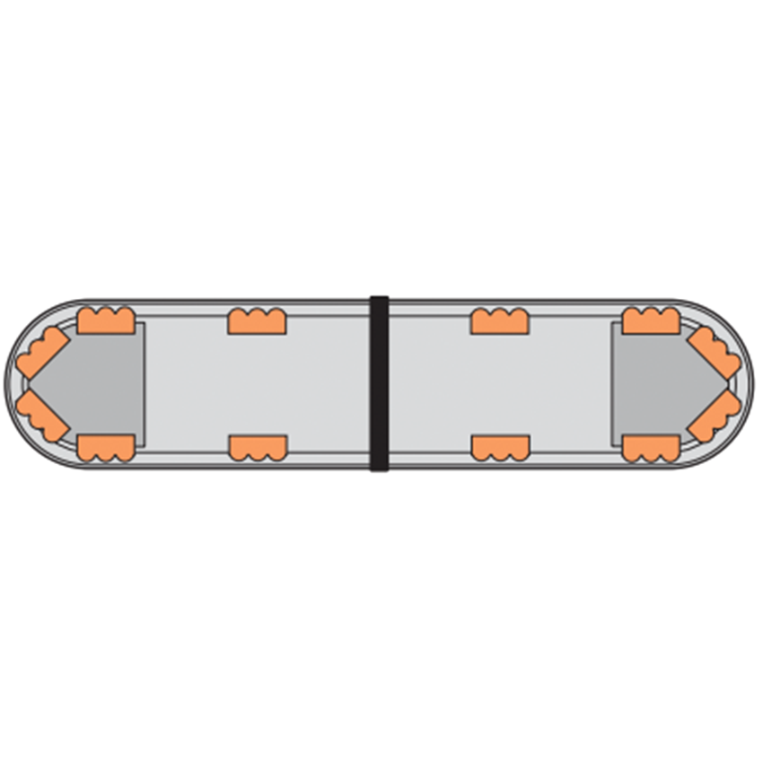 LAP Hurricane Titan (3 LED Series) ECE R65 3' / 915mm LED Lightbar - Bolt Mount