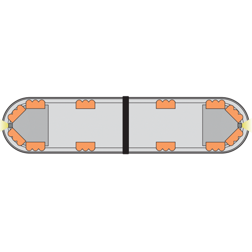 LAP Hurricane Titan (3 LED Series) ECE R65 3' / 915mm LED Lightbar - Bolt Mount