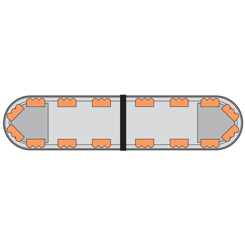 LAP Hurricane Titan (3 LED Series) ECE R65 3' / 915mm LED Lightbar - Bolt Mount
