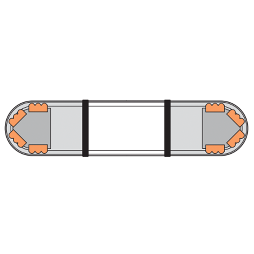 LAP Hurricane Titan (3 LED Series) ECE R65 3' / 915mm LED Lightbar - Bolt Mount