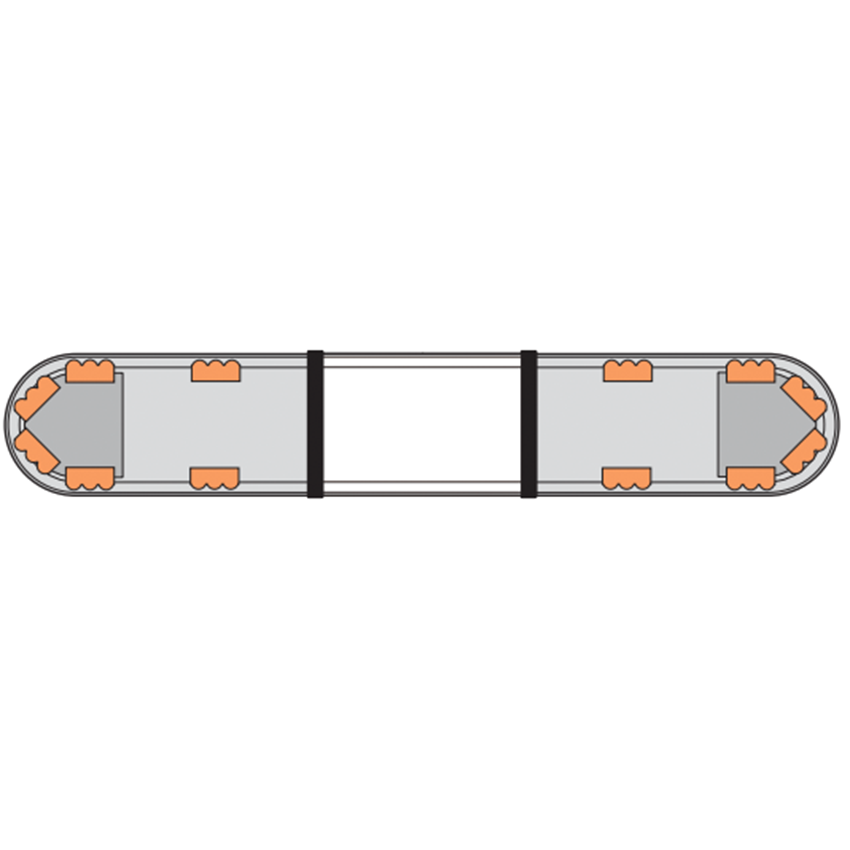 LAP Hurricane Titan (3 LED Series) ECE R65 4' / 1220mm LED Lightbar - Bolt Mount