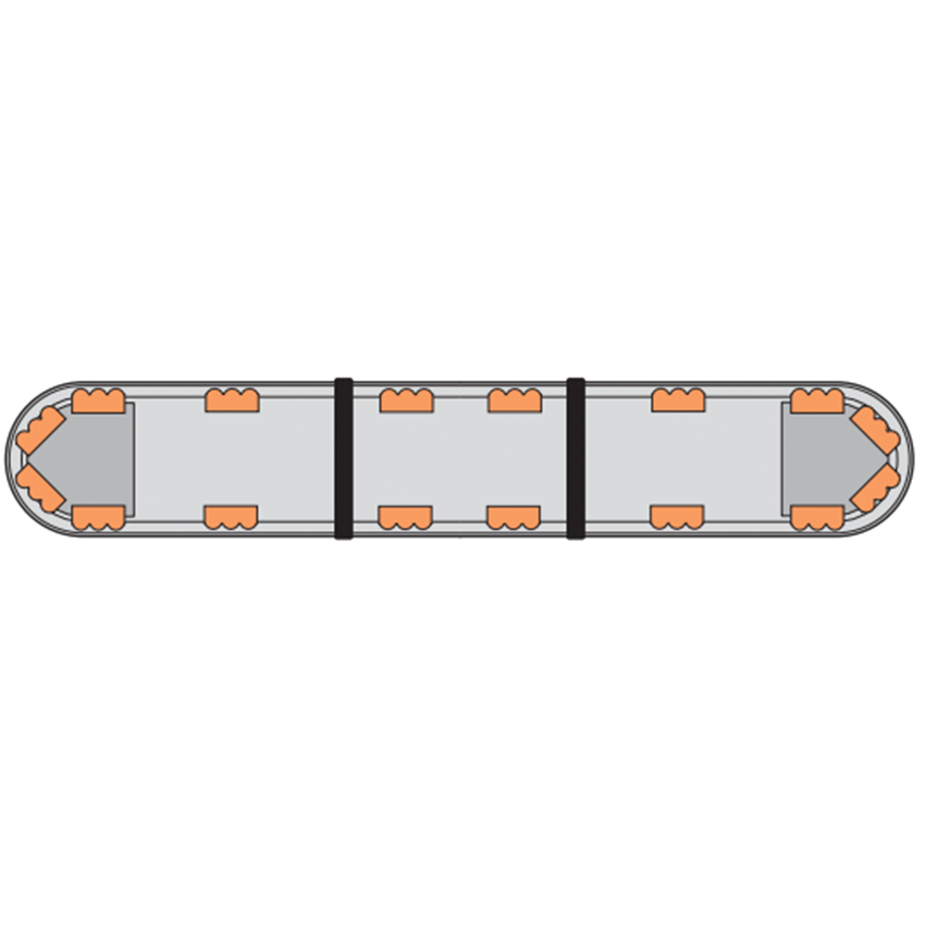 LAP Hurricane Titan (3 LED Series) ECE R65 4' / 1220mm LED Lightbar - Bolt Mount