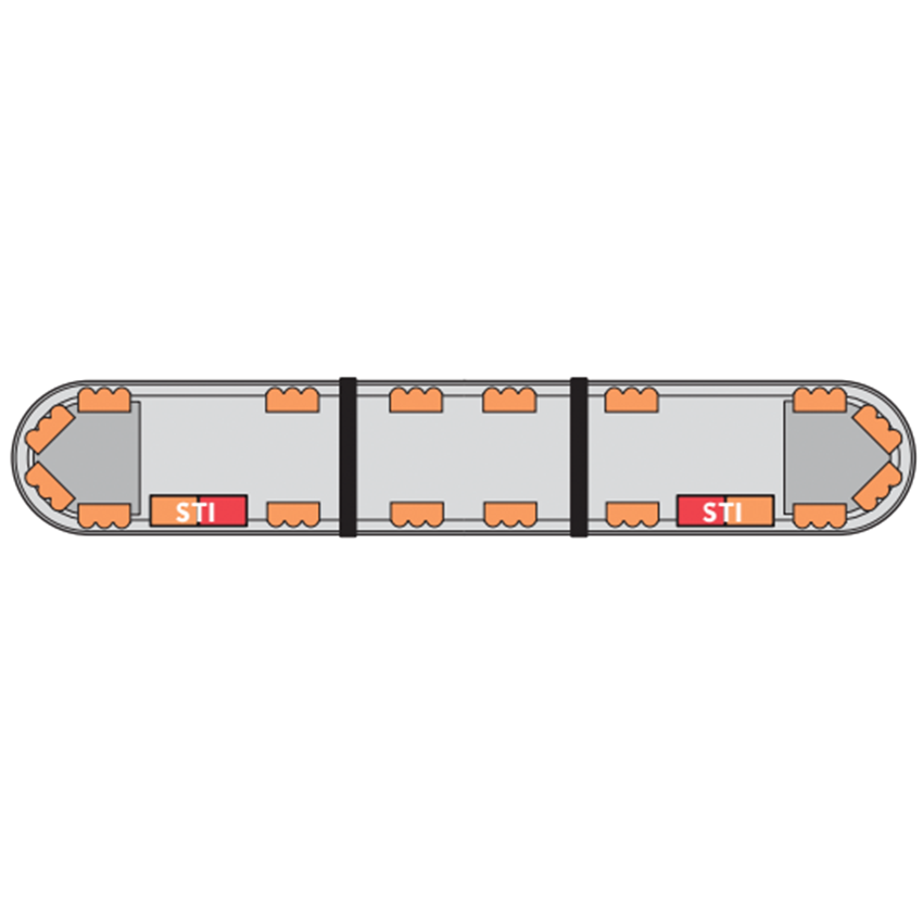 LAP Hurricane Titan (3 LED Series) ECE R65 4' / 1220mm LED Lightbar - Bolt Mount