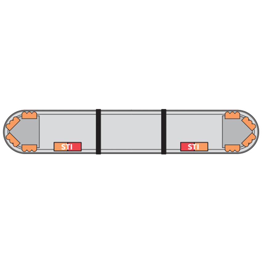LAP Hurricane Titan (3 LED Series) ECE R65 4' / 1220mm LED Lightbar - Bolt Mount
