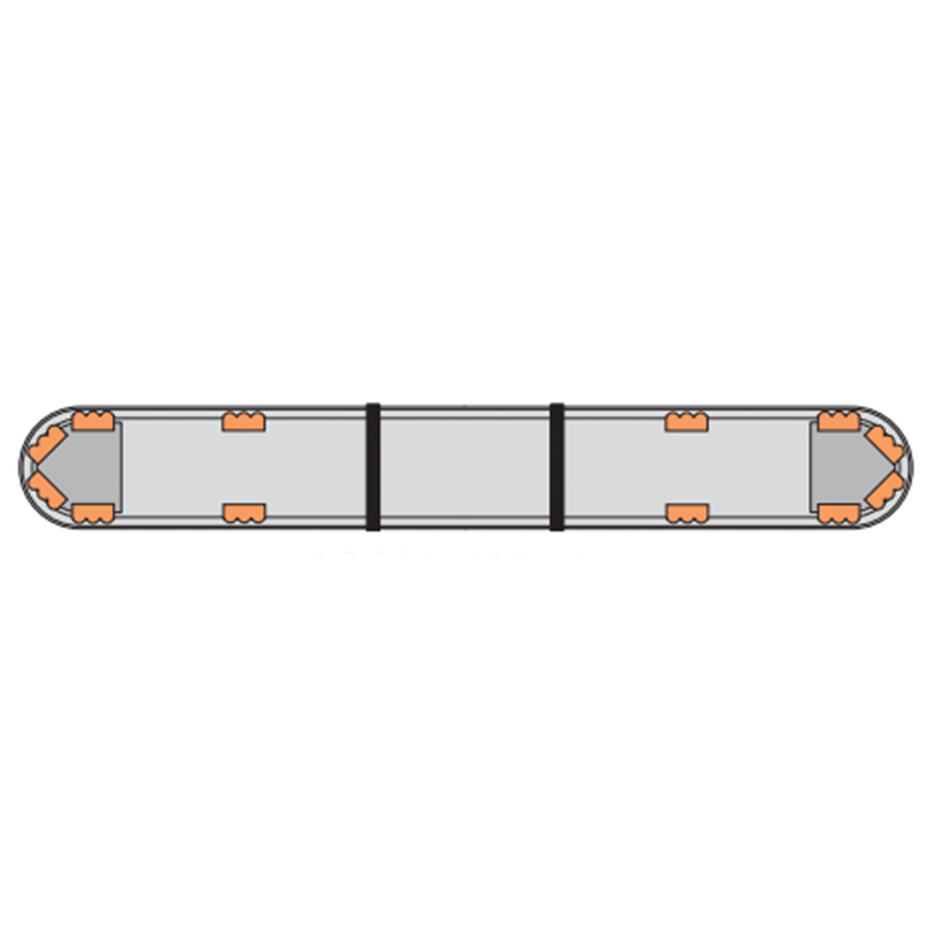 LAP Hurricane Titan (3 LED Series) ECE R65 5' / 1524mm LED Lightbar - Bolt Mount