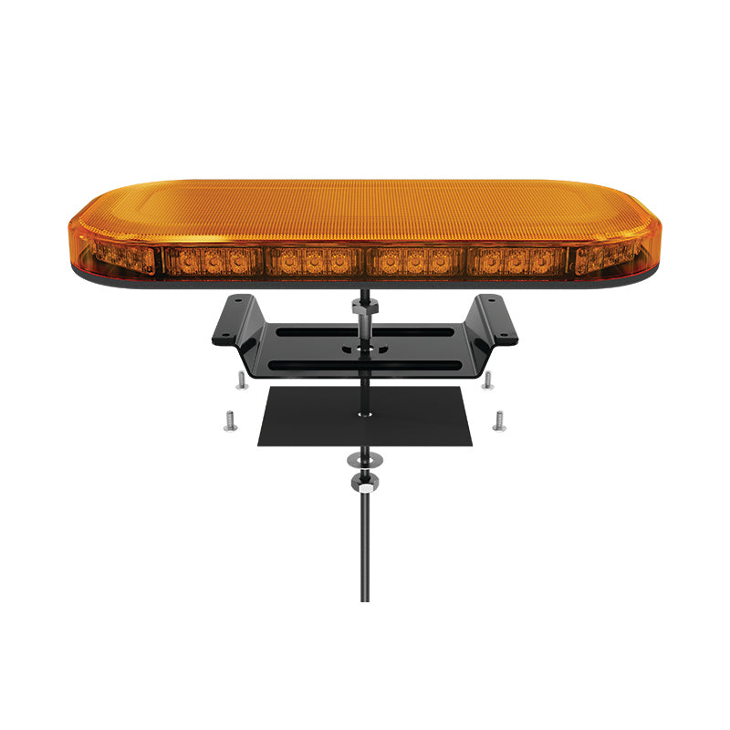 LED Autolamps MLB 380 Mini R65 Approved Compact LED Lightbar (Amber Lens) - Single Bolt